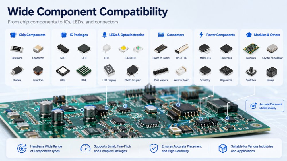 Wide component compatibility Широка компатибилност компоненти