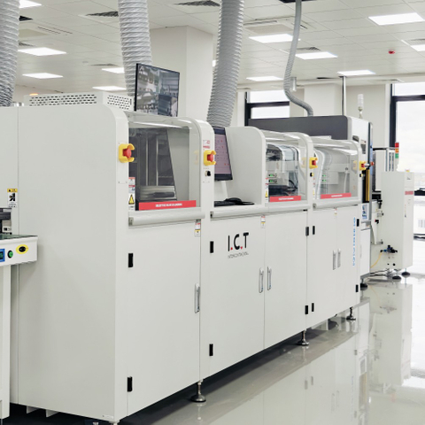 ИЦТ-СС550П1 | Потпуно аутоматска онлајн машина за селективно таласно лемљење штампаних плоча са 2 лонца за лемљење 