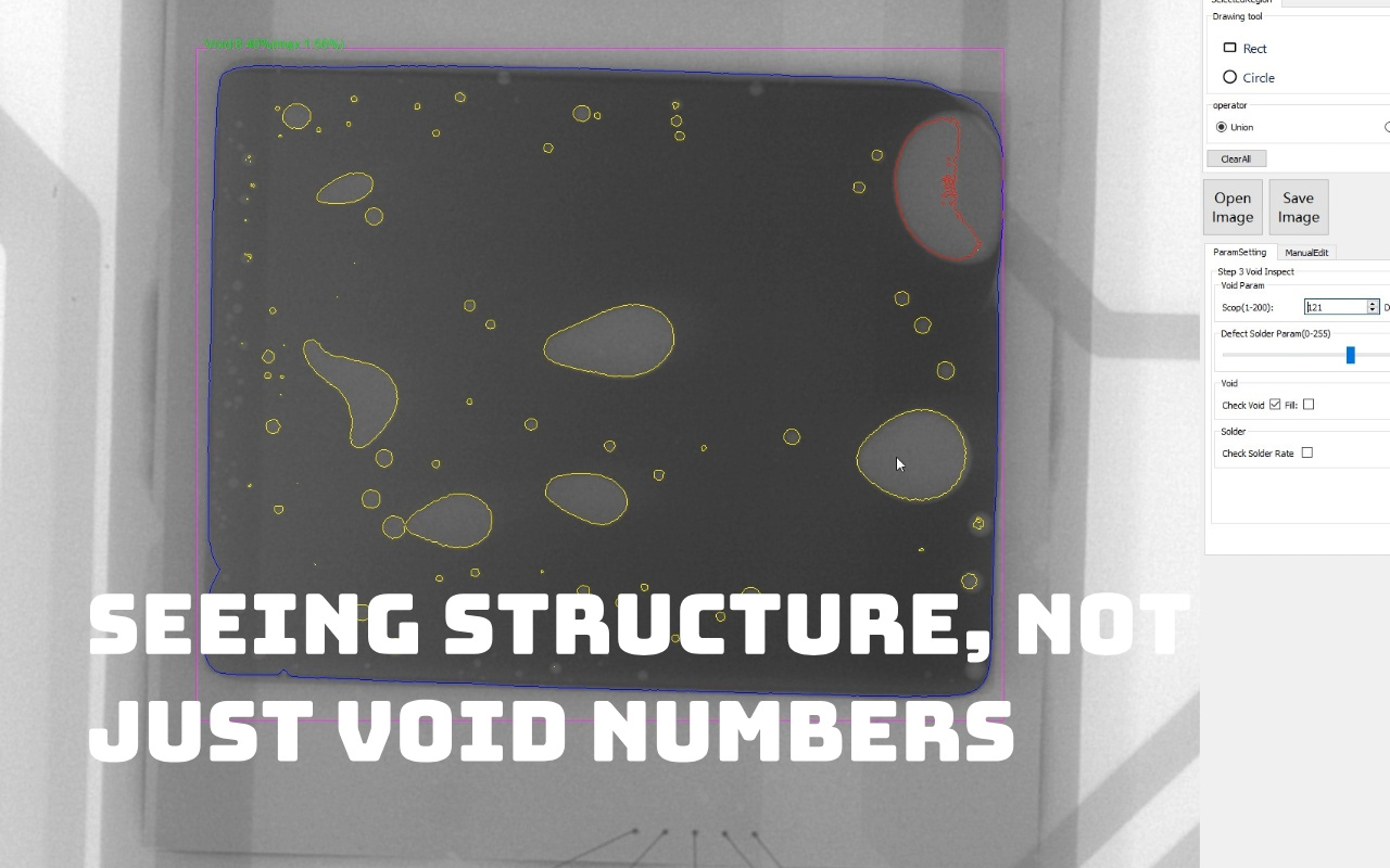 2. Шта рендгенски снимак заиста открива о БГА празнинама
