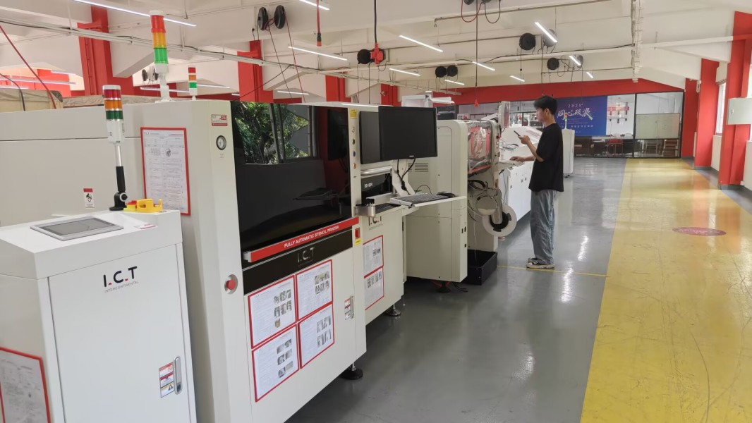 Инжењер проверава функционалност опреме у ИЦТ седишту пре отпреме.