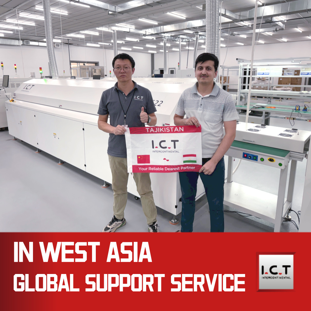 ИЦТ | Економична СМТ машина за заваривање Рефлов Лемљење Рефлов пећница 600мм